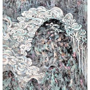 云起楚山 248cm＊129cm 2002年