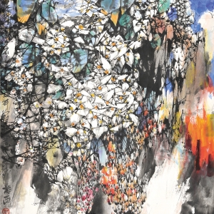  芳野处处不尽花-97X167CM-2016年