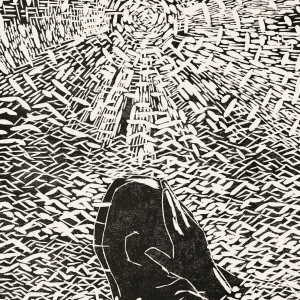 1998.11.2，122×82cm，木刻版画，1998年