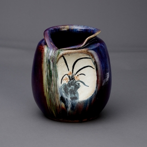 Orchid in the Valley (《空谷幽兰》)  Jun(Chun) Glazed Wine Vessel with An Orchid Pattern